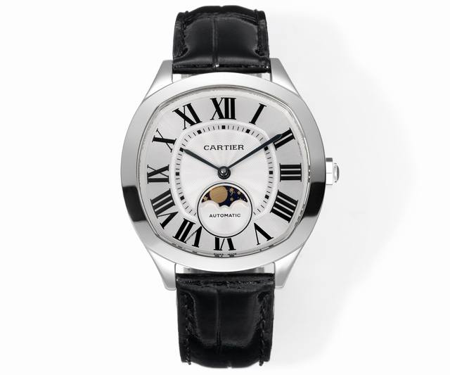 Cartier Drive De Cartier watch. Its elegant and solemn pillow-shaped design pair Cartier Drive De Cartier watch. Its elegant and solemn pillow-shaped design pair