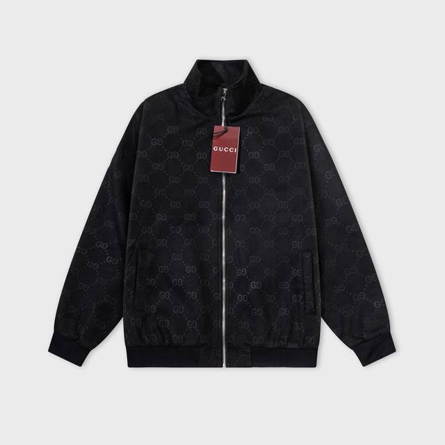 Gucci 2025 Fall/Winter New Stand Collar Jacket, Official Website Synchronized, F