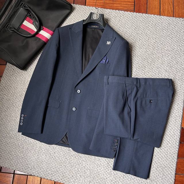 Set. A new Hermes suit set, a simple and casual blazer from a foreign trade comp