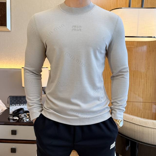 MiuMiuSs Autumn Hot Selling Volcanic Fleece Long-Sleeve T-Shirt. Made with custo