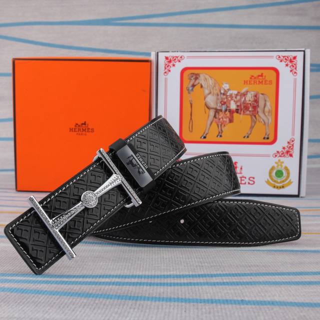 Belt: Hermes Original Cowhide Belt (Ddd) Men's Belt: 100% top-grain cowhide leat