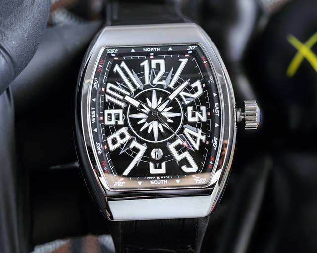 法兰克 穆勒 Franck Muller V45 Sc Dt系列54*42*15Mm 全自动机械机芯 蓝光镀膜玻璃 牛皮表带底部橡胶 折叠扣 糅合运动设计风格 法兰克 穆勒 Franck Muller V45 Sc Dt系列54*42*15Mm 全自动机械机芯 蓝光镀膜玻璃 牛皮表带底部橡胶 折叠扣 糅合运动设计风格