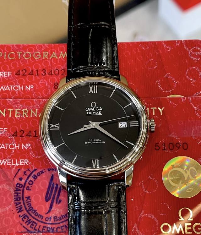 Omega De Ville Series 4 Automatic Stainless Steel Men's Watch, 39.5mm Oversized