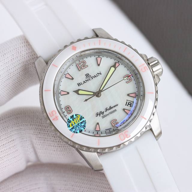Blancpain Fifty Fathoms Series, Pink/Blue/White Mother-of-Pearl Dial, Automatic