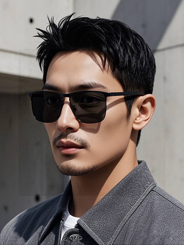 Armani 2025 New Style Versatile Metal Nylon Sunglasses. The oversized frame perf