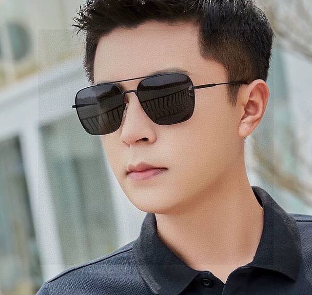 Lv High-quality men's and women's sunglasses, imported Polaroid polarized lenses