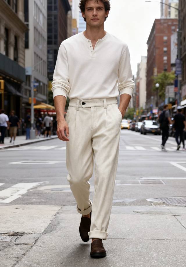 Mon*Ler. Men's Autumn New Arrival Corduroy Trousers. A classic and versatile sty Mon*Ler. Men's Autumn New Arrival Corduroy Trousers. A classic and versatile sty