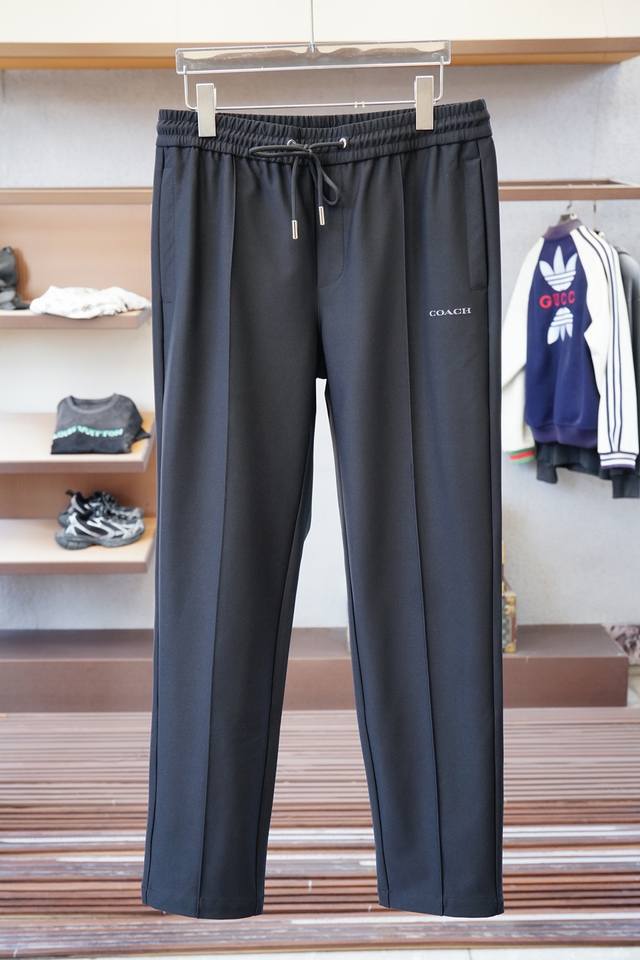 Coach 2025 Early Autumn New Casual Pants, original factory overrun, simple and c