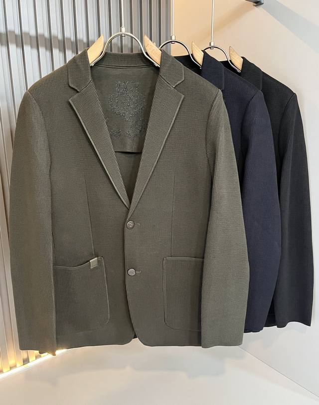 Loro Piana 2025 Autumn/Winter Men's Knitted Suit Jacket, latest trade order, all
