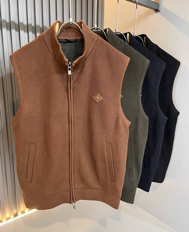 Loro Piana 2025 Autumn/Winter Men's Knitted Vest, latest trade order, all in per