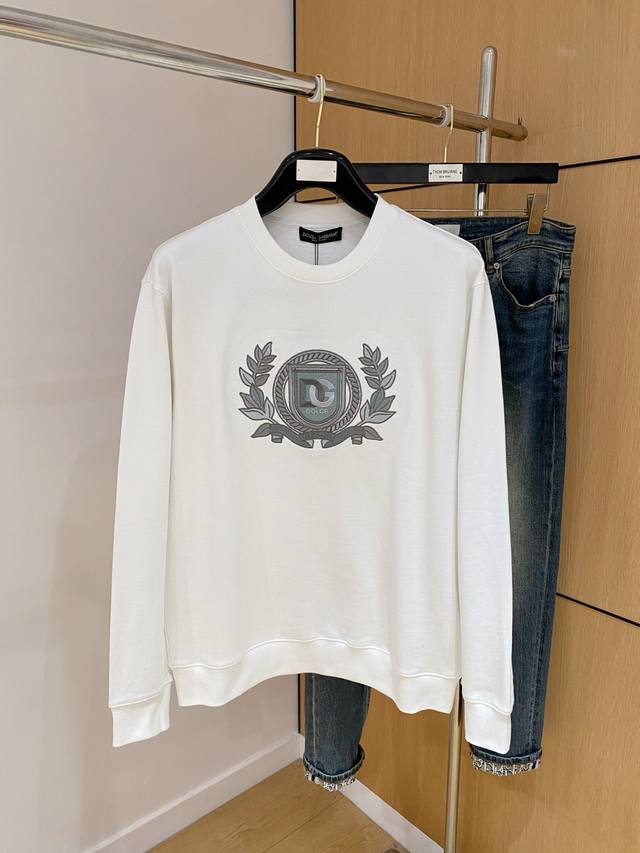 Dolce & Gabbana 25Ss Newest and Top-Tier Crew Neck Sweatshirt, Exquisite Craftsm