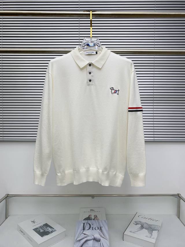 Tb 25Ss New Autumn/Winter Casual Knitted Collar Sweater! The sweater is soft and