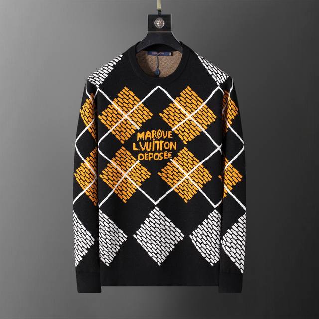 2025 Autumn/Winter New Crew Neck Pullover Sweater, same style as official websit