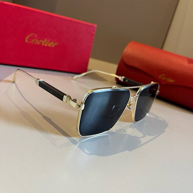 Cartie*卡地亚 珍贵太阳眼镜金属材质 pc镜腿十无框超轻电镀工艺精湛气质十足新款刚刚到货官网原版超高品质，超高档奢华的象征