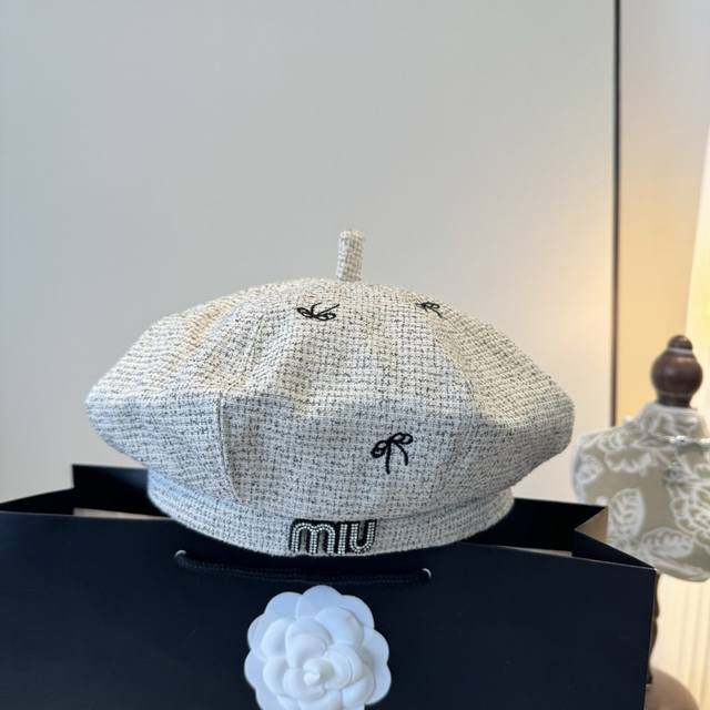 Miumiu缪缪新款贝雷帽，高端定制，头围57Cm
