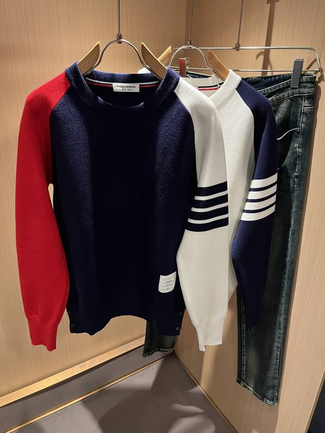 Thombrow*E汤姆*朗2025秋冬新款男女同款针织羊毛衫，今年的专柜新品，男女同款超软羊毛面料！时尚都市百搭款，今年必定超火爆，秋冬必备神器，质感独特，手