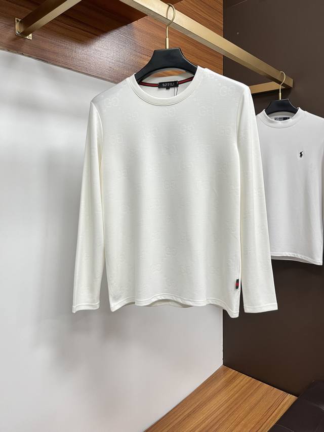 Gucci 2025 Autumn/Winter New Fashion Casual Long-Sleeve T-Shirt, made from sele