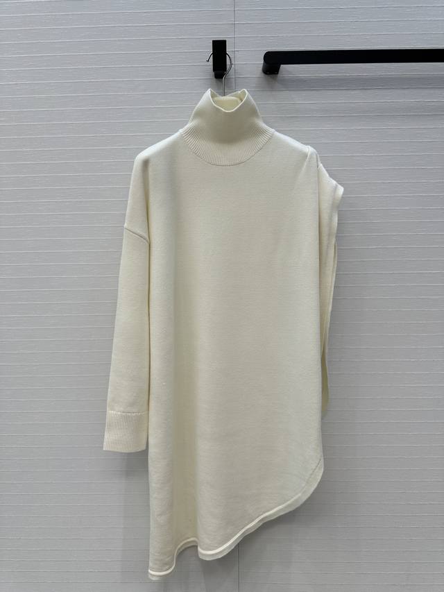 Hot Selling Recommendation: Alai* New Irregular Cut Wool Knit Cardigan. High-nec