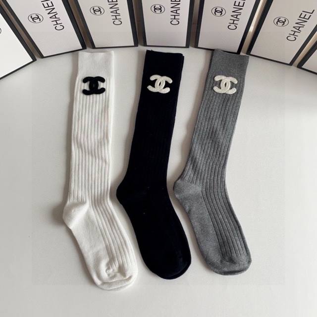 Special Packaging Chanel Hot Selling New Arrival, Light Luxury Knee-High Socks, Special Packaging Chanel Hot Selling New Arrival, Light Luxury Knee-High Socks,