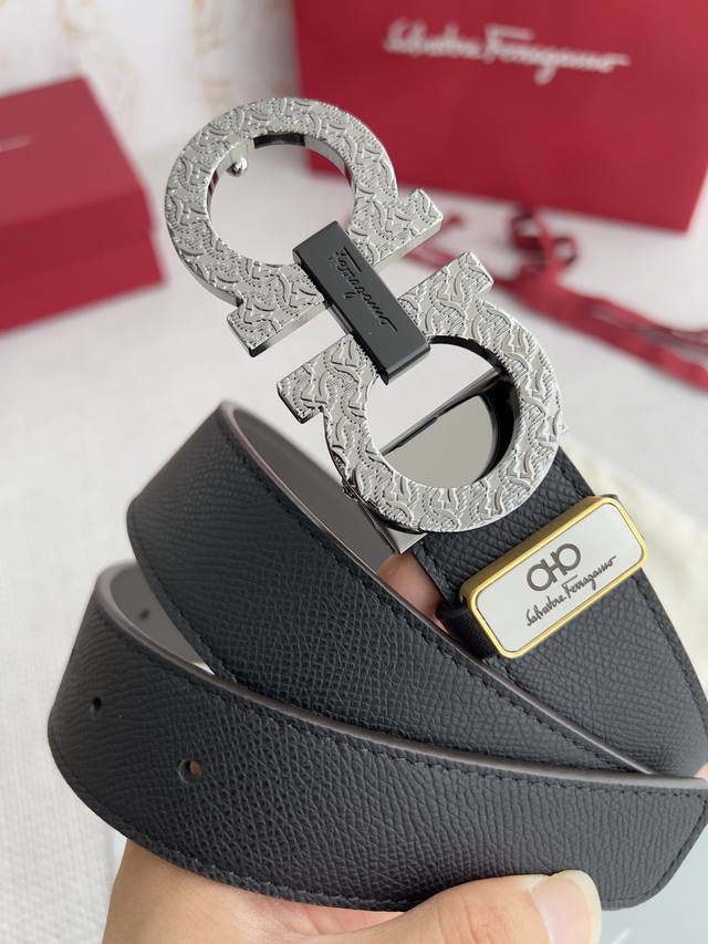 Product Name: Ferragamo Belt, Original Single Belt Model: Hook, Original New Pa