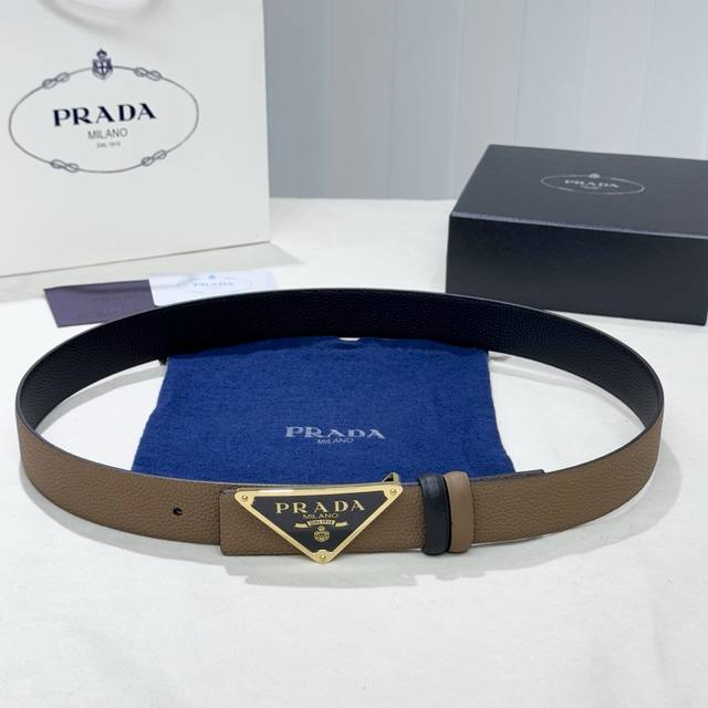 Prada, stylish and sophisticated! Versatile and elegant, 3.5cm wide. Same as th