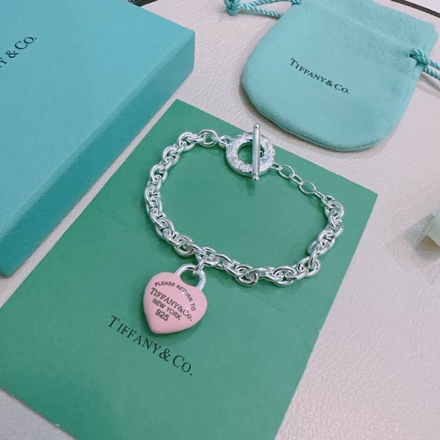 New Tiffany & Co. Bracelet, exquisite silver version, celebrity style, retro dis
