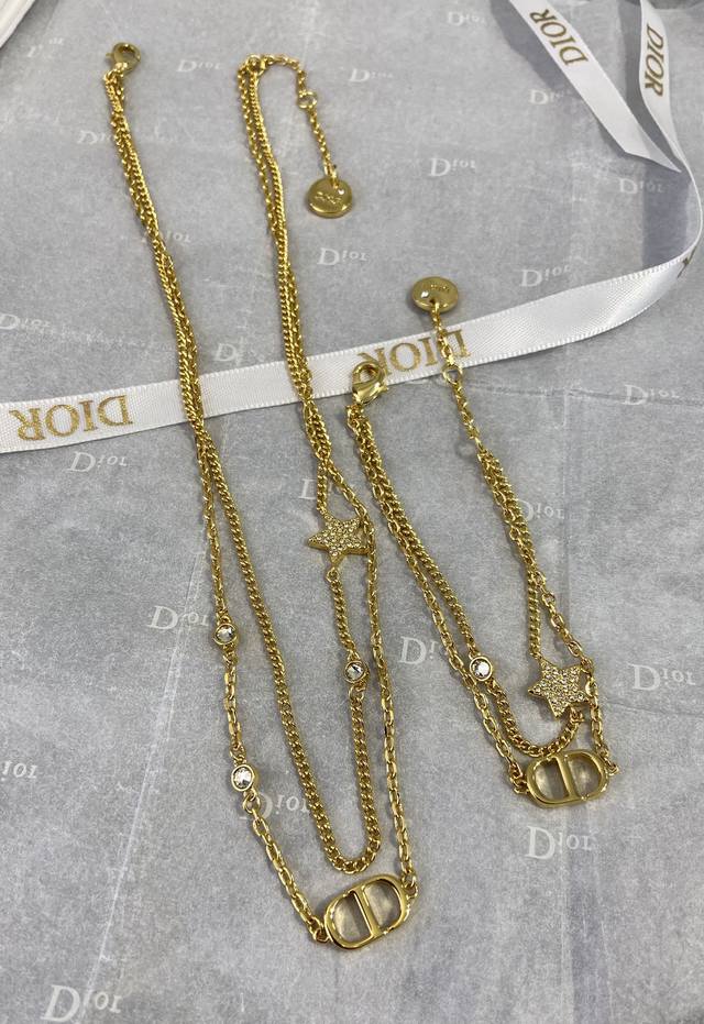 Dx0872 Necklace Ds0258 Bracelet Di R Di Star Double Layer Necklace Bracelet It's Dx0872 Necklace Ds0258 Bracelet Di R Di Star Double Layer Necklace Bracelet It's