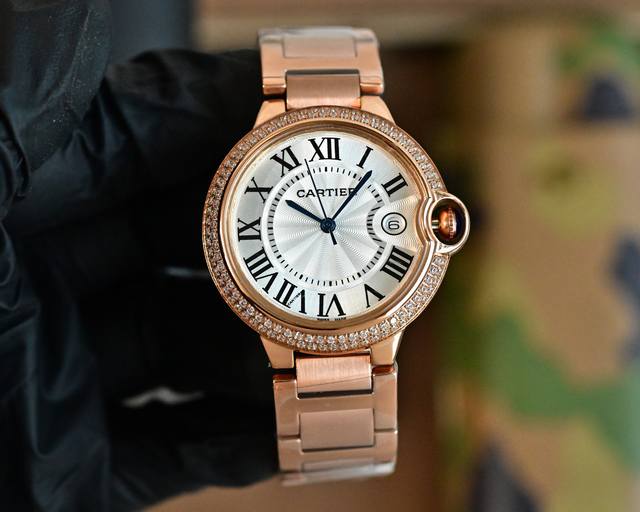Cartier imported quartz movement, domed blue light glass, 28mm, 36mm, 42mm. For