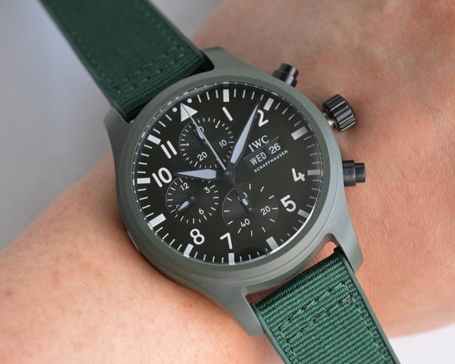 Fully Upgraded Iwc Latest Ceramic Watch The Iwc Pilot's Chronograph Watch is He