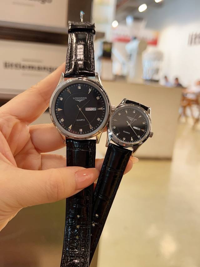 Longines Platinum - Original Imported Quartz Movement, Small Seconds Design, Te