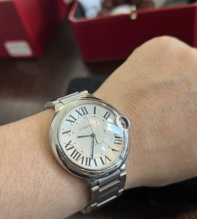 Cartier Ballon Bleu Automatic Mechanical Movement Date Display Water Resistant M