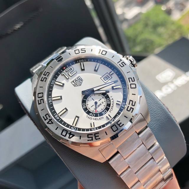 2630 Newest TAG Heuer F1 series 43mm diameter steel bracelet mechanical watch, e