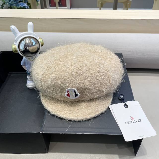 Moncler Women's Beret Autumn/Winter New Korean Style Elegant Wool Painter Beret