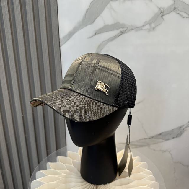 巴宝莉Burberry 韩版新款英伦风定制款1:1原单品质 男女通用棒球帽 美邦工艺棉麻地质面料 高版品质质量
