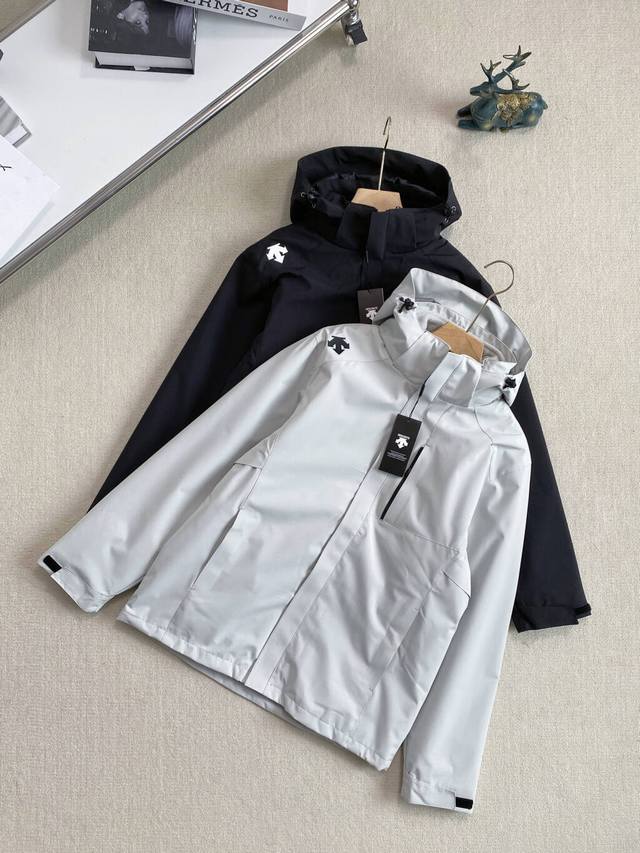 New Arrival Real Shot Photos High-Quality Descente 24Ss 3-in-1 Waterproof Jacket