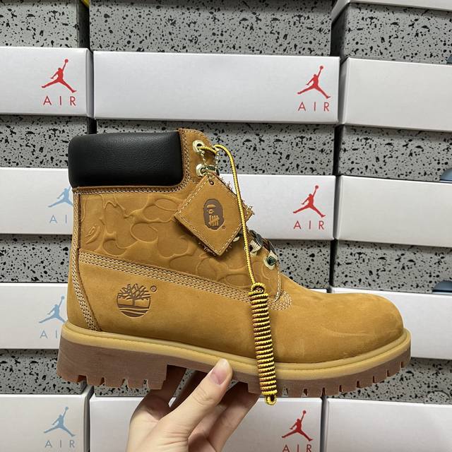 纯原 Timberland 天伯伦 添柏岚经典款大黄靴Bape 联名！ Size：35 36 37 38 39 40 41 42 43 44 45 46