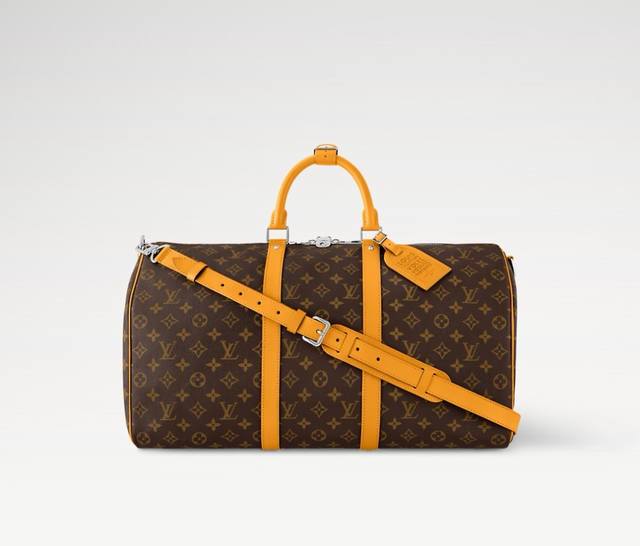 M12634黄色 M12633深蓝色 M12629浅蓝色 M12630墨绿色 顶级原单 本款 Keepall BandoulièRe 50 旅行袋选用 Mono