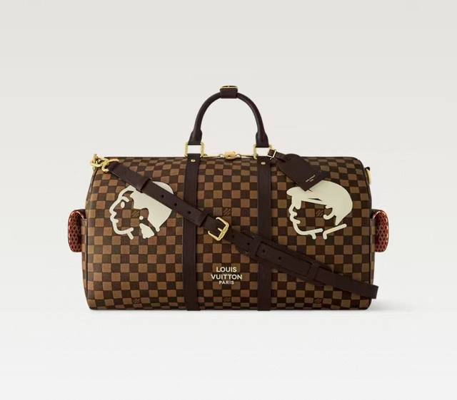 N40799啡格 顶级原单 变码芯片163C 本款 Keepall BandoulièRe 50 旅行袋取材 Damier phriendship 帆布，于 D