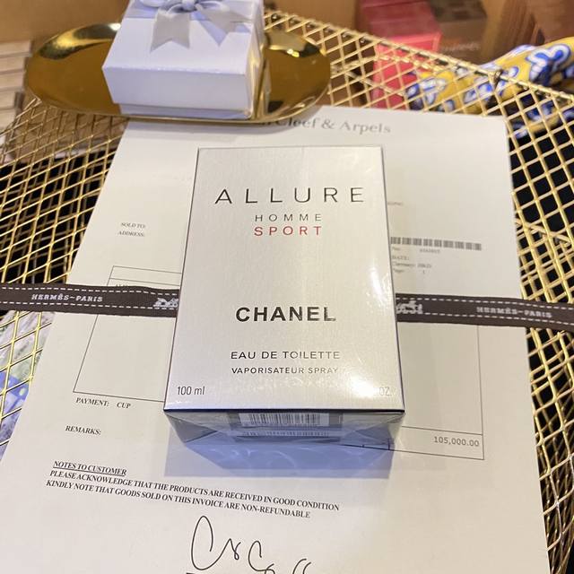 专柜品质 Chanel香奈儿银色运动男士香水100Ml 专柜品质小香Allure银色运动男士香水100Ml香奶奶Allure倾城之魅运动魅力男士淡香水100Ml