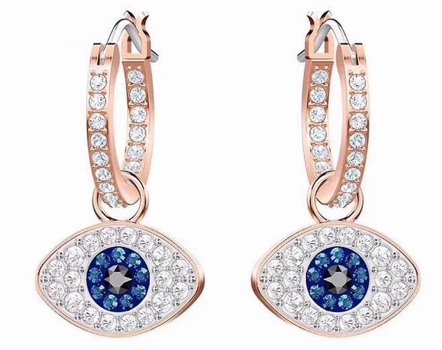 Swarovski Evil Eye Detachable Earrings These earrings playfully reinterpret the