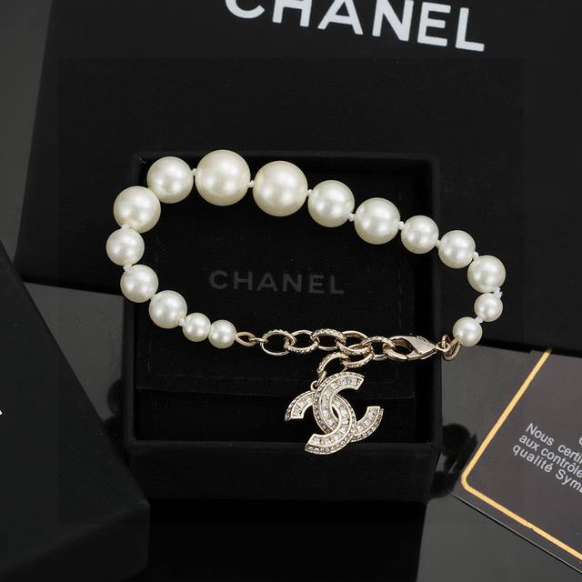 Chanel Classic Style Miniature Chanel Pearl Bracelet - Hot New Arrival! Chanel j