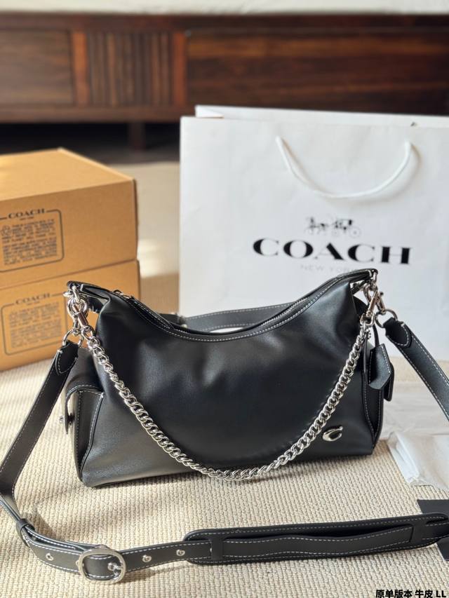 原单版本 牛皮 Coach pocket Juliet 新款工装风朱丽叶～ 款工装口袋风格的Juliet手袋 超大Size的Hobo风格 保留了优雅线条的 同时