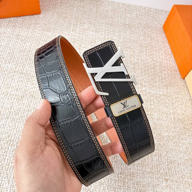 Product Name: Louis Vuitton Belt - Original Single Belt Model: Hook, Classic Pur