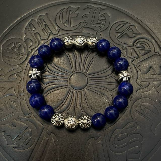 New boutique quality Chrome Hearts classic retro lapis lazuli multi-element brac New boutique quality Chrome Hearts classic retro lapis lazuli multi-element brac
