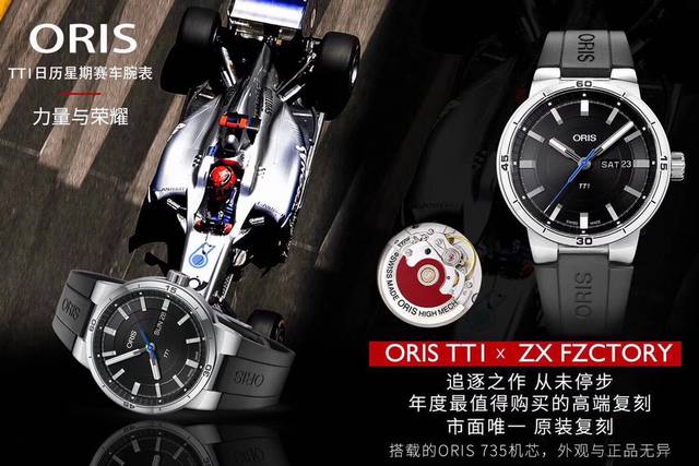 A stunning debut: Oris's Motorsport series watch makes a striking entrance. The