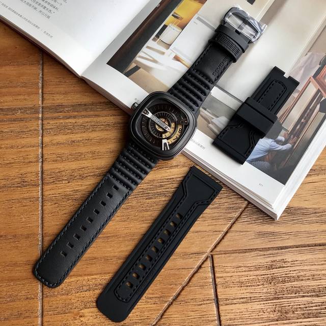 Sevenfriday Automatic Mechanical Men's Watch, Model: M2 01, Case Diameter 47*47m