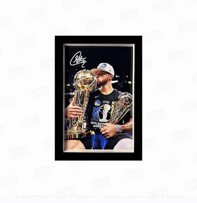 精灵工坊Fairy Workshop 斯蒂芬库里挂画 22 限量版画 有装裱 23*33Cm 艺术装饰装饰画 限版数499