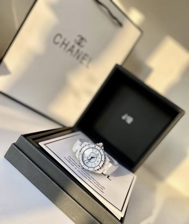 Chanel J12 H5698 White Ceramic Quartz Women's Watch Ordered today for Mother's D