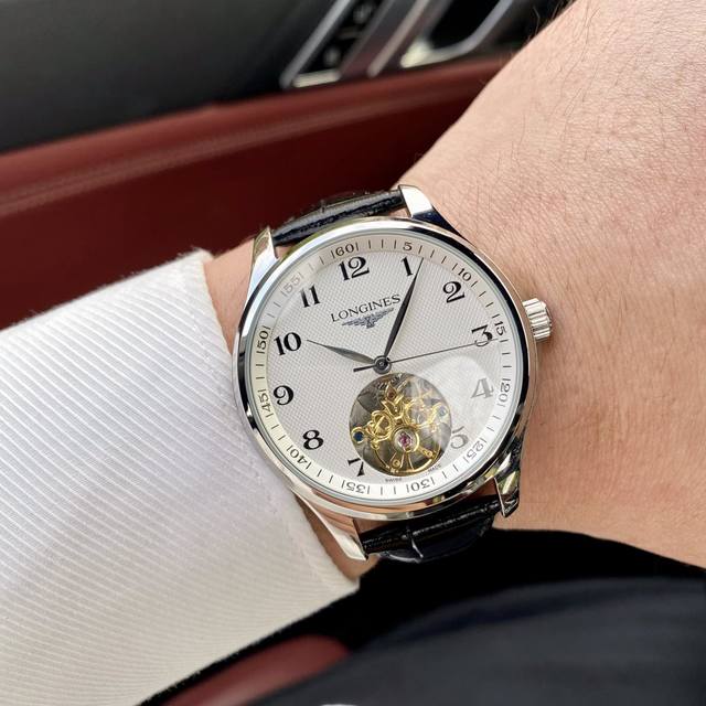 Autumn 2025, Longines' latest tourbillon men's watch, featuring a multi-function
