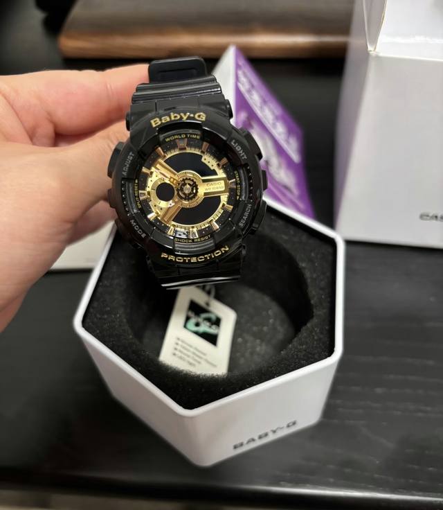 Casio Baby-G Black Gold Ba110 ( ) Purchased from Tmall Global Official Store (